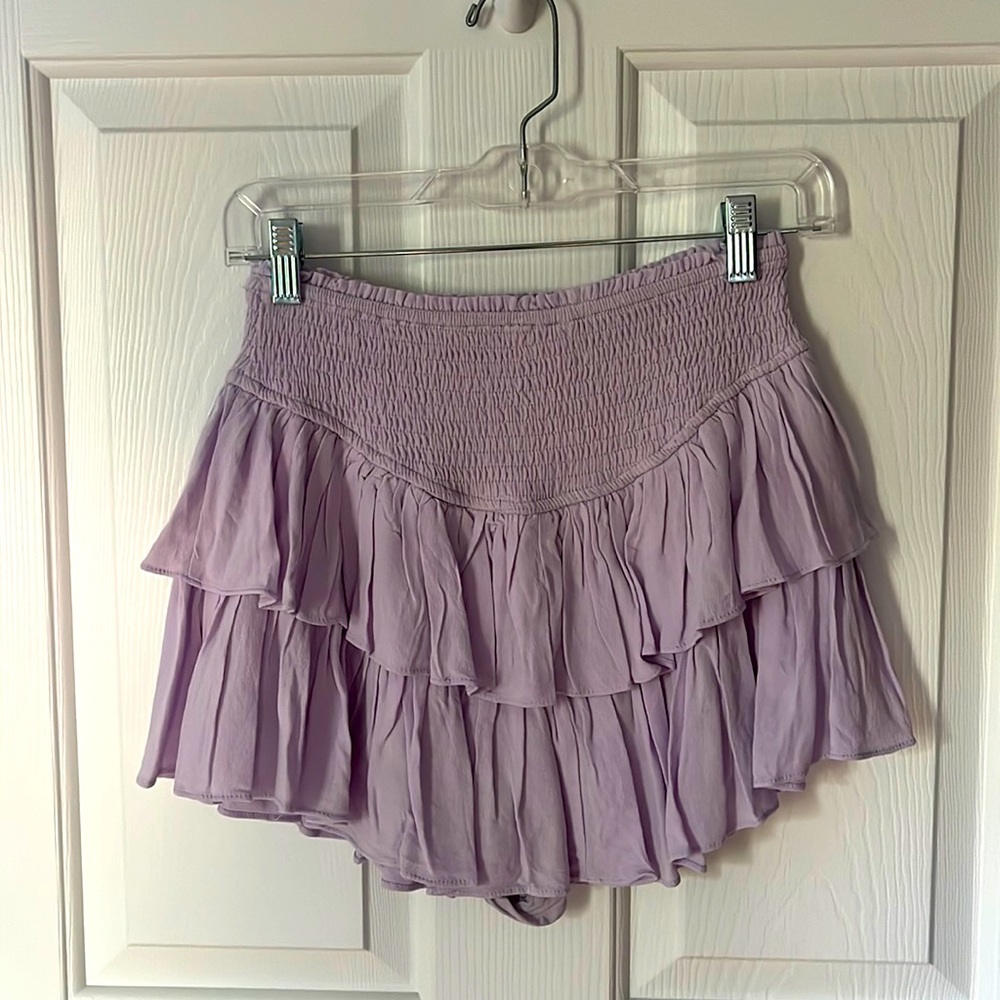 rock n rags lilac ruffle skirt